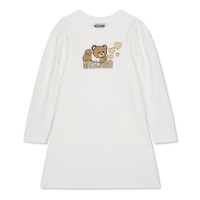 юношеска,рокля,детски,3/4,панталони,moschino,teddy,bear,logo,print,jersey,dress,junior,cloud10063