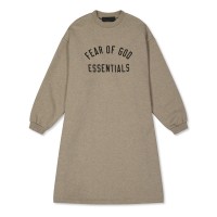 детска,тениска,детски,3/4,панталони,fear,of,god,essentials,unisex,kids,long,sleeve,logo,relaxed,fit,t,shirt,dress,heather,grey