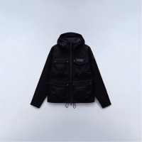 облекла,на,разпродажба,мъжки,якета,napapijri,men's,rivalto,water,resistant,long,sleeve,rain,anorak,black,beauty