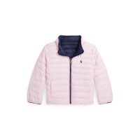 яке,детски,3/4,панталони,polo,ralph,lauren,kids',ralph,lauren,reversible,water,repellent,wind,resistant,funnel,neck,short,puffer,jacket,hint,of,pink
