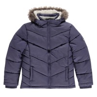 детско,яке,детски,якета,и,палта,soulcal,2,zip,bubble,jacket,junior,girls,purple