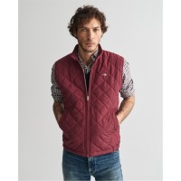 елек,мъжки,якета,gant,men's,quilted,water,repellent,sleeveless,gilet,wine,red