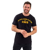 тениска,с,къс,ръкав,мъжко,фитнес,облекло,golds,gym,crew,nk,tee,sn00,black,gold