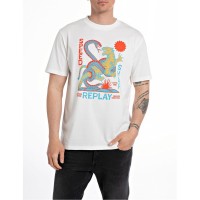 мъжки,тениски,replay,replay,tiger,snake,t,sn42,nat,white,011