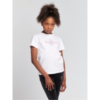 тениска,детски,3/4,панталони,juicy,couture,kids',diamante,logo,regular,fit,t,shirt,white,002