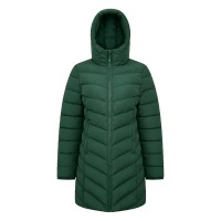 дамско,яке,дамски,жилетки,slazenger,womens,mid,length,hooded,long,sleeve,puffer,jacket,dark,green