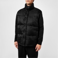 елек,облекла,на,разпродажба,мъжки,якета,moschino,all,over,logo,gilet,black