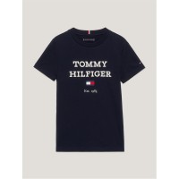 юношеска,тениска,детски,облекла,tommy,hilfiger,oversized,logo,t,shirt,juniors,desert,sky