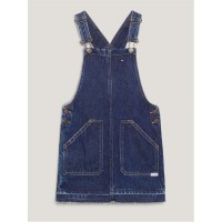 рокля,детски,облекла,tommy,hilfiger,denim,dungaree,dress,dark,wash