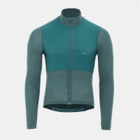 мъжка,блуза,с,дълъг,ръкав,облекло,за,колоездене,pinnacle,merino,long,sleeve,jersey,mens,green,marl