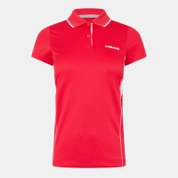 дамска,блуза,с,яка,падел,тенис,тенис,облекла,бадминтон,head,women,s,club,shirt,technical,short,sleeve,performance,polo,shirt,red