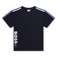 юношеска,тениска,детски,облекла,boss,side,logo,t,shirt,juniors,navy,849