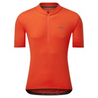 блуза,с,къс,ръкав,облекло,за,колоездене,dhb,men's,quarter,zip,short,sleeve,jersey,2.0,orange