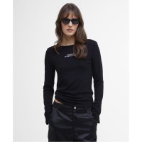 тениска,дамски,топове,barbour,international,long,sleeved,t,shirt,black