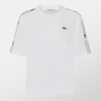 тениска,дамски,топове,lacoste,lacoste,tape,tee,ld52,white
