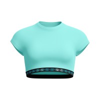 къса,блуза,дамски,топове,дамски,облекла,размер,speedo,solid,logo,elastic,crop,top,arctic,glass
