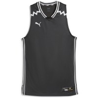 фланелка,мъжки,блузи,с,яка,мъжки,тениски,мъжки,потници,puma,men,s,hoops,team,game,performance,basketball,jersey,black