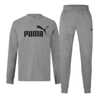 анцуг,мъжки,екипи,puma,men,s,leisurewear,long,fleece,full,tracksuit,grey,heather