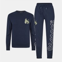 анцуг,мъжки,екипи,money,sig,line,fleece,crew,tracksuit,navy