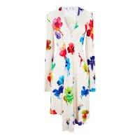 рокля,дамски,ризи,off,white,floral,dress,black,zebra