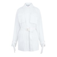 риза,с,къс,ръкав,дамски,ризи,off,white,poplin,short,sleeve,cargo,shirt,dress,white,white