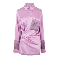 рокля,дамски,ризи,off,white,duchesse,twist,front,mini,dress,lilac