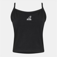 потник,дамски,топове,kangol,women's,sleeveless,slim,fit,cami,top,black
