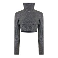 фланелка,с,дълъг,ръкав,дамски,топове,off,white,cropped,long,sleeve,tee,black