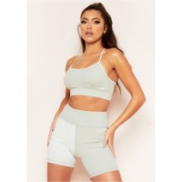 дамски,топове,missy,empire,sport,colour,block,cross,back,strappy,gym,top,green