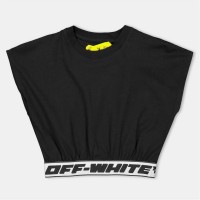 тениска,off,white,kids,cropped,t,shirt,black