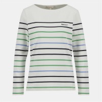 фланелка,с,дълъг,ръкав,дамски,топове,barbour,hawkins,striped,long,sleeved,top,cloud,stripe