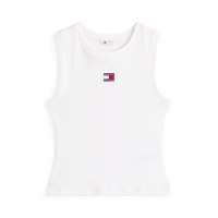 дамски,топове,tommy,jeans,women,s,badge,tank,vest,ecru