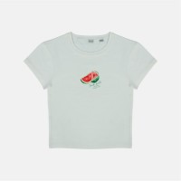 къса,блуза,дамски,топове,jack,wills,women's,graphic,cotton,short,sleeve,crew,neck,print,crop,top,watermelon