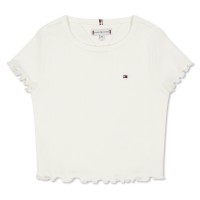 къса,блуза,tommy,hilfiger,kids,essential,rib,short,sleeve,crop,top,white,ybr