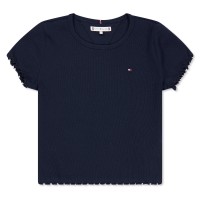 къса,блуза,tommy,hilfiger,kids,essential,rib,short,sleeve,crop,top,night,navy,c1g