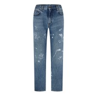 дънки,мъжки,дънки,off,white,distressed,diag,jeans,blue