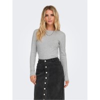 дамски,тениски,дамски,топове,only,riley,ls,top,ld00,lt,grey,melange