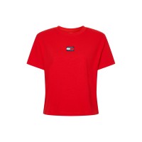 тениска,дамски,топове,tommy,jeans,logo,t,shirt,deep,crimsn,xnl