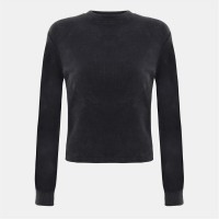 фланелка,с,дълъг,ръкав,дамски,тениски,дамски,топове,дамски,горнища,размер+,дамски,облекла,размер,i,saw,it,first,washed,rib,long,sleeve,top,grey