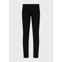 дънки,мъжки,дънки,emporio,armani,men's,slim,fit,j06,jeans,solid,black,0005