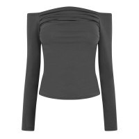 дамски,тениски,дамски,топове,jack,wills,ruched,ls,top,ld44,folkstone,grey