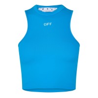 потник,дамски,топове,off,white,cropped,printed,ribbed,tank,top,turquoise