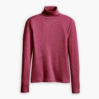 дамска,тениска,дамски,топове,levis,women,s,dreamy,turtleneck,burgundy,long,sleeve,t,shirt,burgundy