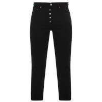 дънки,дамски,дънки,levis,501,crop,jeans,black,sprout