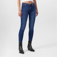 дънки,дамски,дънки,7,for,all,mankind,women's,high,waisted,cropped,skinny,jeans,mid,blue