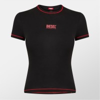 дамска,тениска,дамски,топове,diesel,uftee,maddie,crop,t,shirt,womens,black