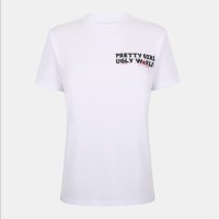 тениска,дамски,топове,pretty,boy,ugly,world,women's,regular,fit,t,shirt,white,pink