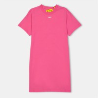 рокля,детски,облекла,off,white,off,tee,dress,jn99,fuchsia,white