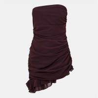 рокля,дамски,поли,и,рокли,дамски,облекла,размер,i,saw,it,first,ruffle,mini,dress,brown