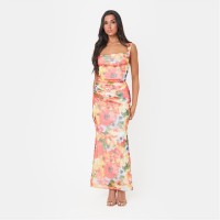 рокля,i,saw,it,first,floral,mesh,maxi,dress,multi